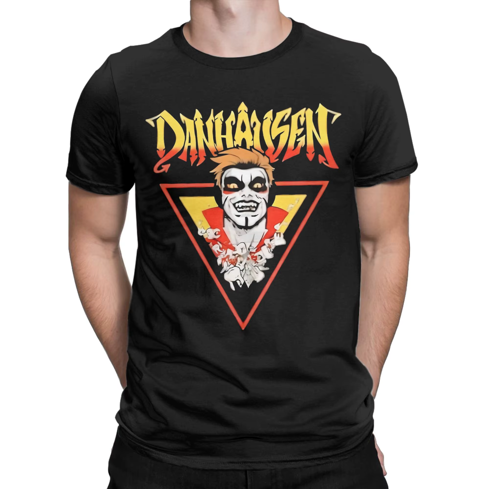 Danhausen Wrestler T-shirts pour hommes en coton vintage à col rond à manches courtes vêtements gran