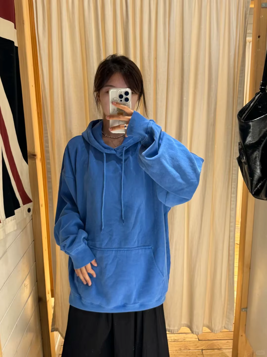 Sweat-shirt ample bleu électrique pour femme, Style Preppy, chaud, en coton, pull décontracté, haut 