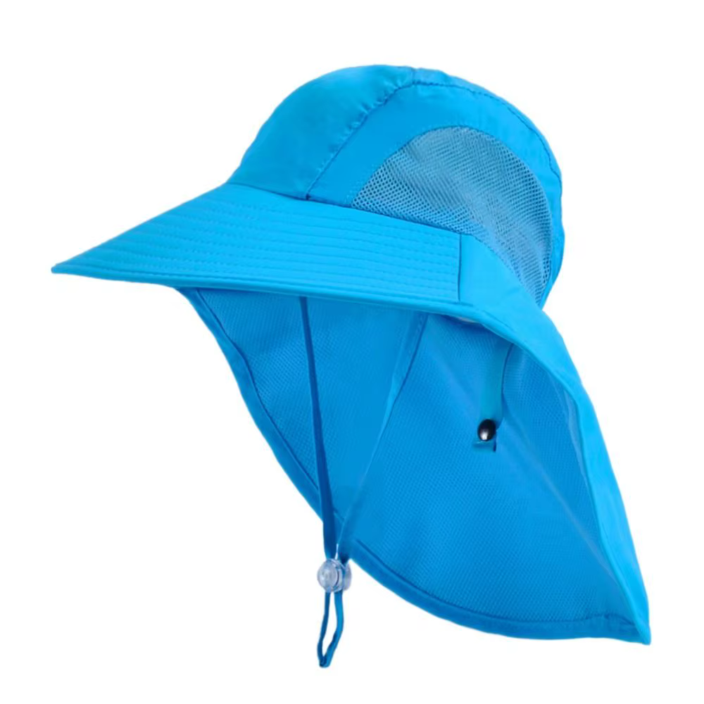 Chapeaux de protection UV pour enfants, chapeau de soleil de plage en plein air, casquette à rabat r