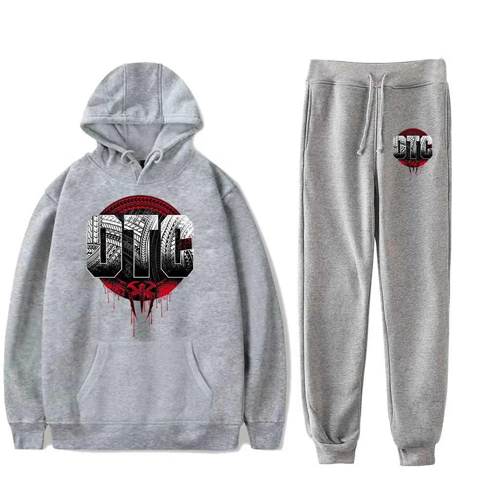 Roman Reigns OTC Vintage 90s PULLOVER HOODIE Merch Hoodies Set Hommes Femmes Ensemble deux pièces av