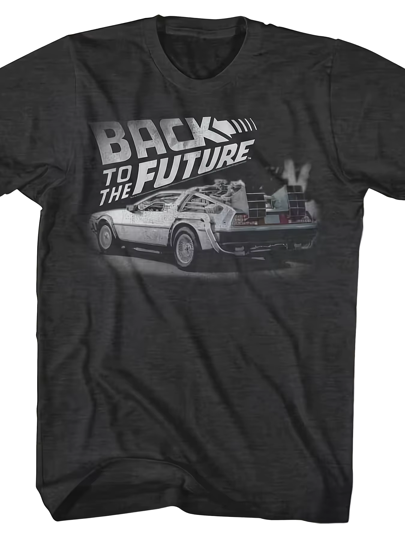 T-shirt graphique sur le thème de « retour vers le futur » pour hommes, style années 80, design Delo