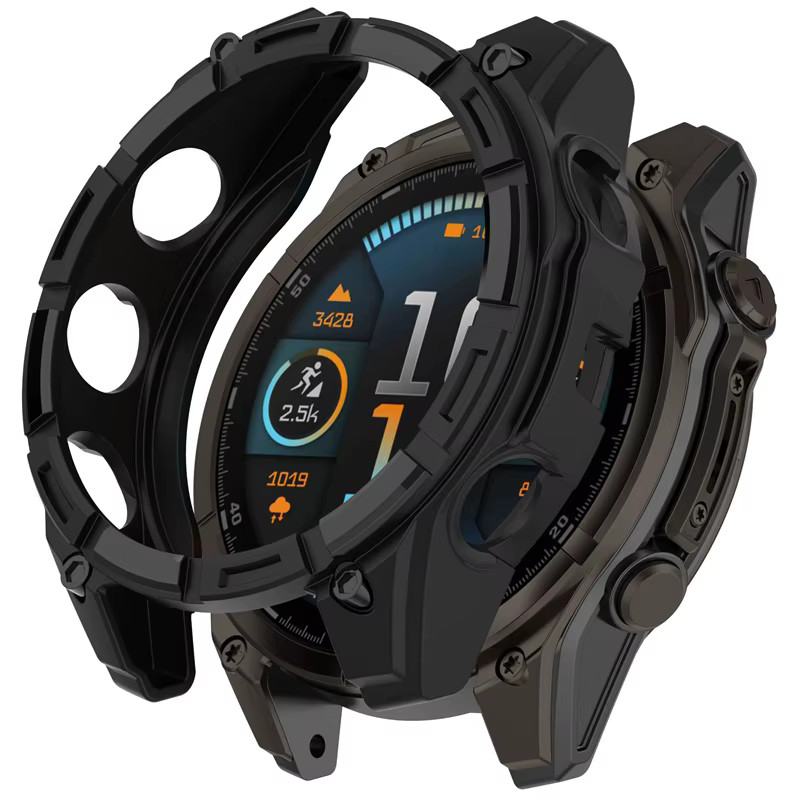 Coque en silicone souple anti-rayures pour Garmin Fenix 8, accessoires de protection, 43mm, 51mm, 47