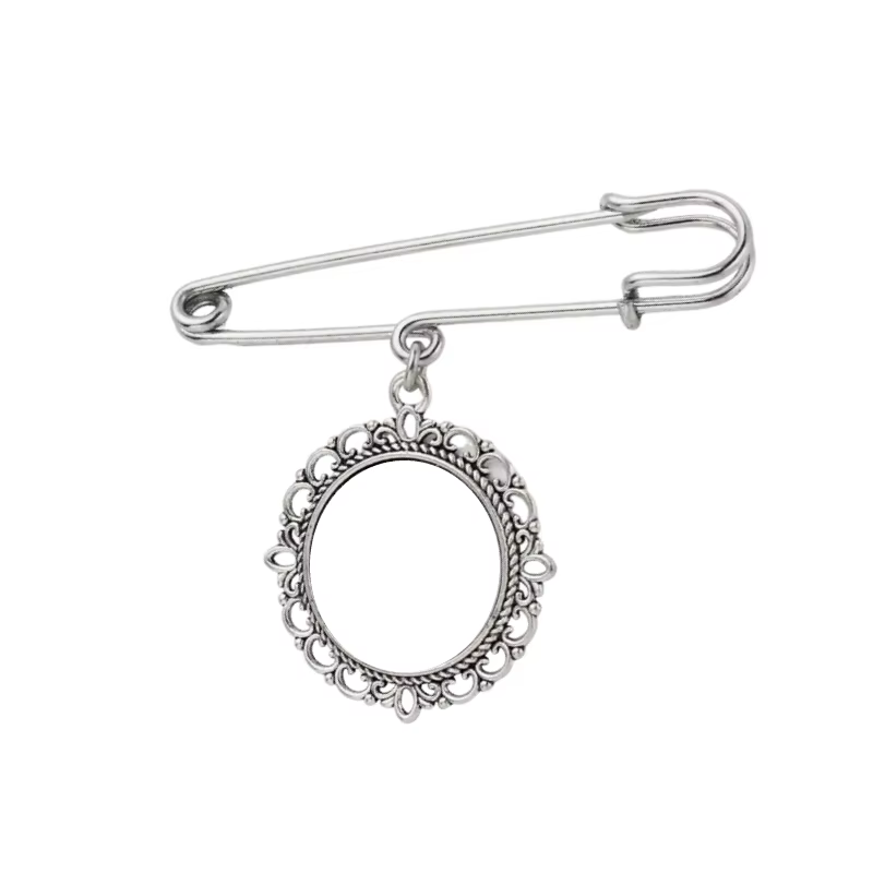 Accessoire de mariage personnalisé avec photo - pendentif ange floral ovale/goutte d'eau avec image 