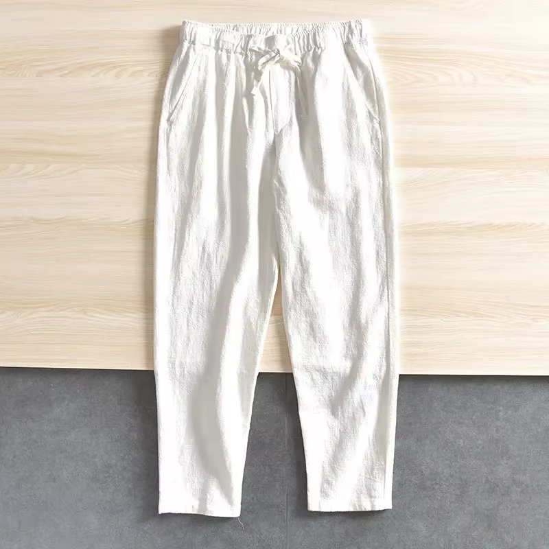 Pantalons décontractés pour hommes Baggy Streetwear hommes Joggers coton lin pantalons de sport pant