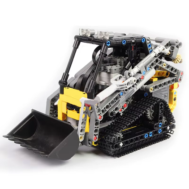 Briques techniques MOC13349 RC, chargeur sur chenilles, voiture, camion, blocs de construction, cade