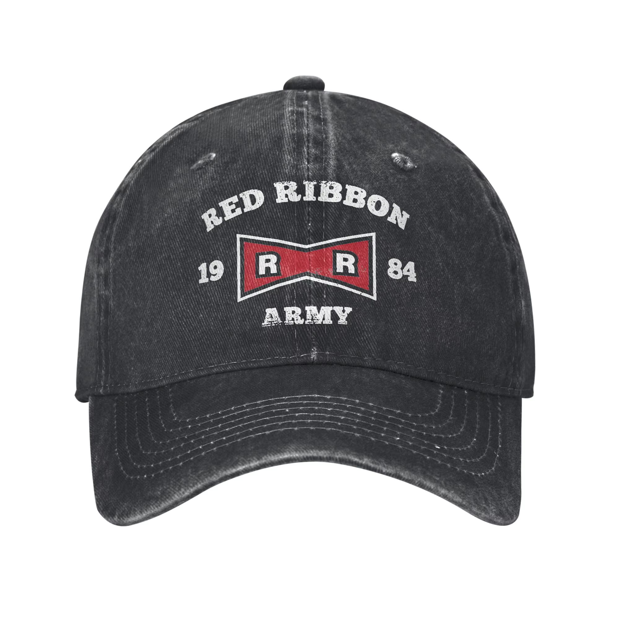 Casquettes de baseball Red Ribbon Army 1984 Dragon Ball, casquettes classiques en denim délavé, casq