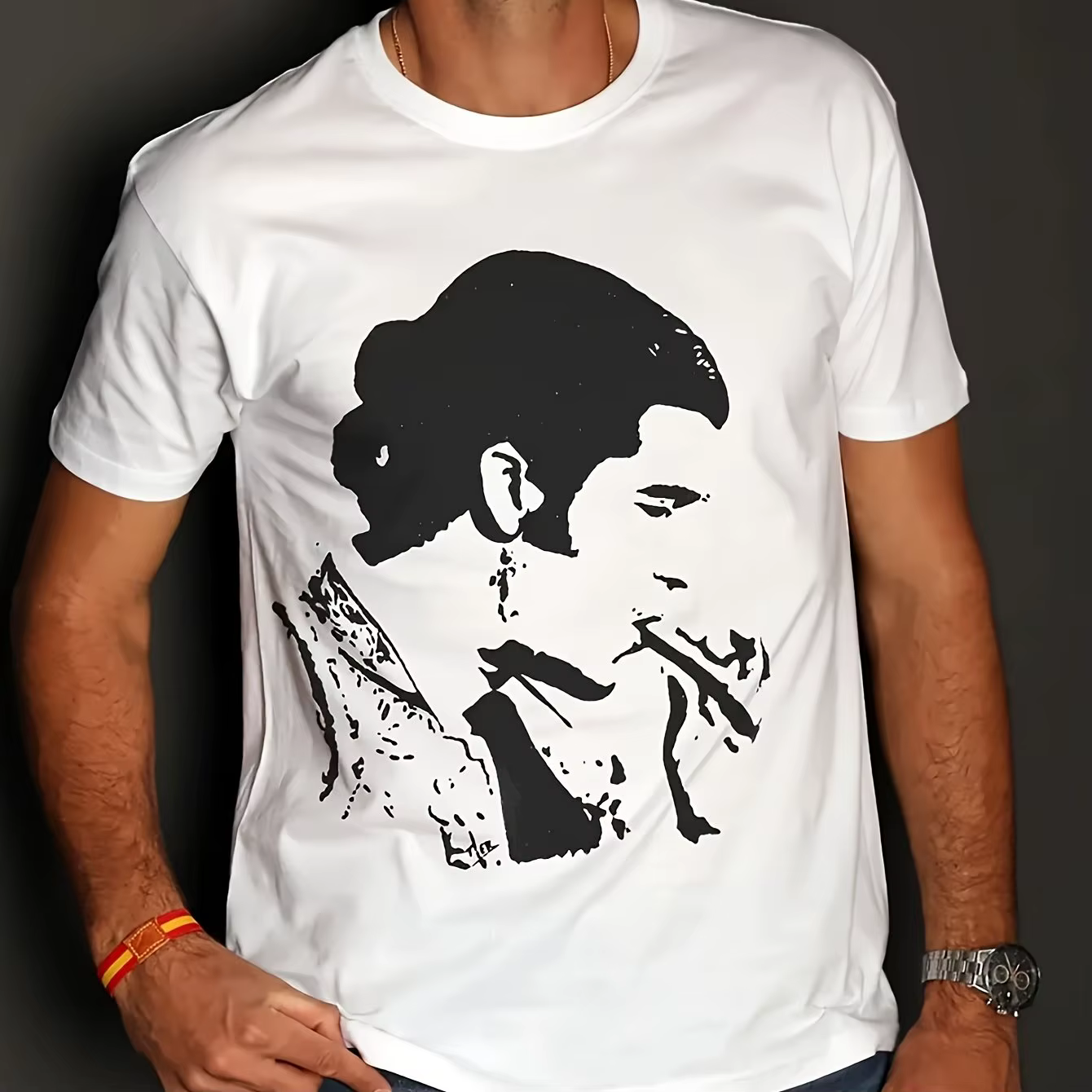 T-shirt graphique de combat de taureau pour homme, motif Morante de La Puebla, imprimé espagnol, col