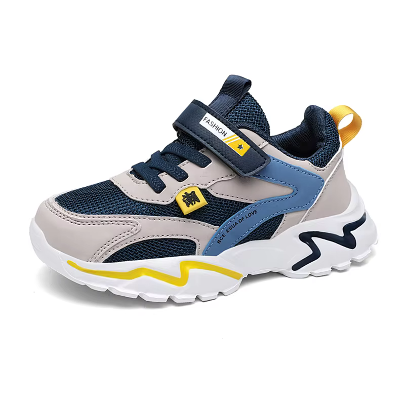 Chaussures de sport en cuir pour enfants, baskets respirantes pour enfants, chaussures de marche déc