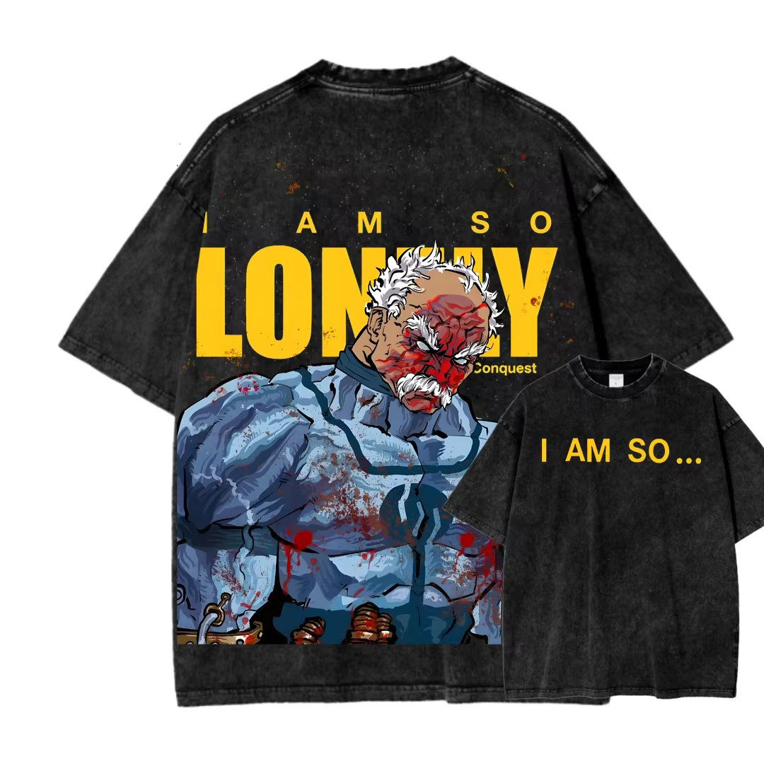 T-shirt unisexe nouveau modèle délavé, pour les fans d'anime invincibles, vêtement polyvalent, vêtem