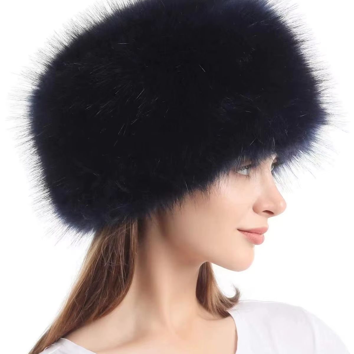 Homme femmes chapeaux de fourrure épaissir chaud fourrure fausse fourrure plat casquettes hiver russ