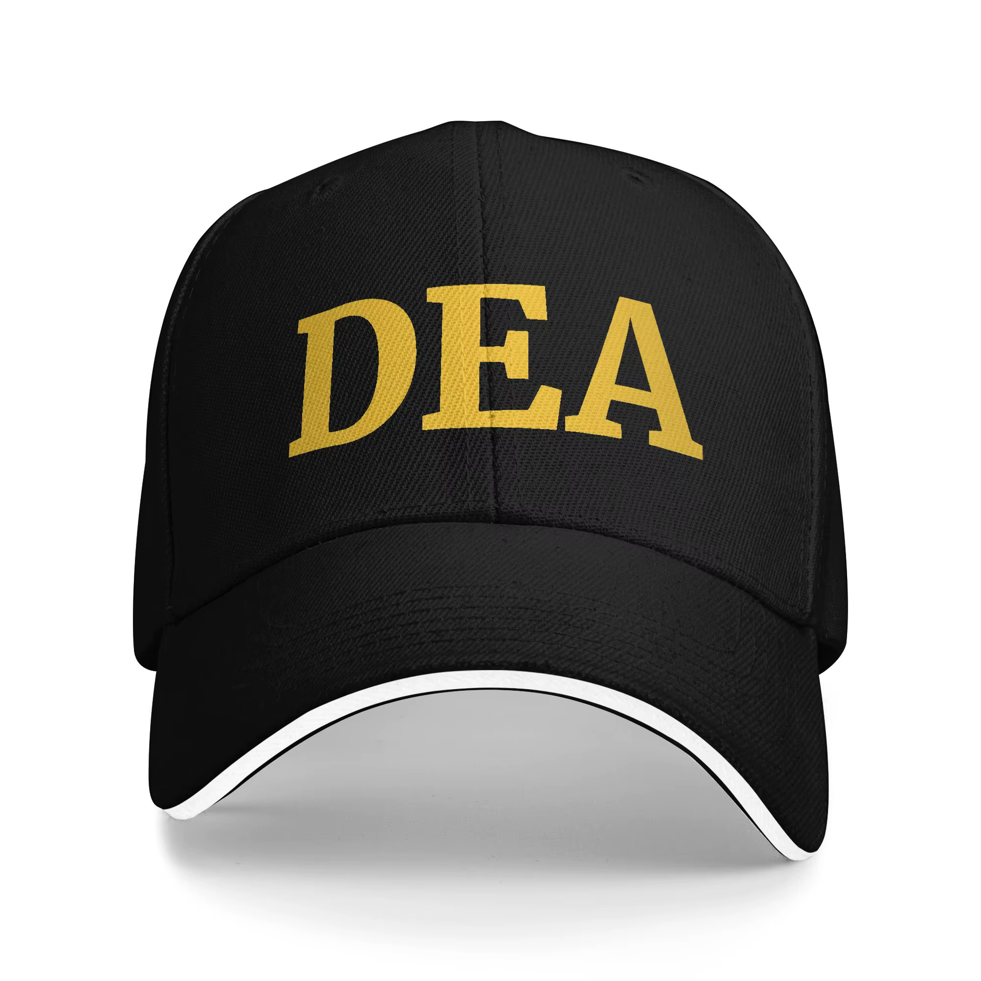 Casquettes de baseball DEA Logo US Federal Interdiction Agency, style hip-hop, casquette sandwich, u