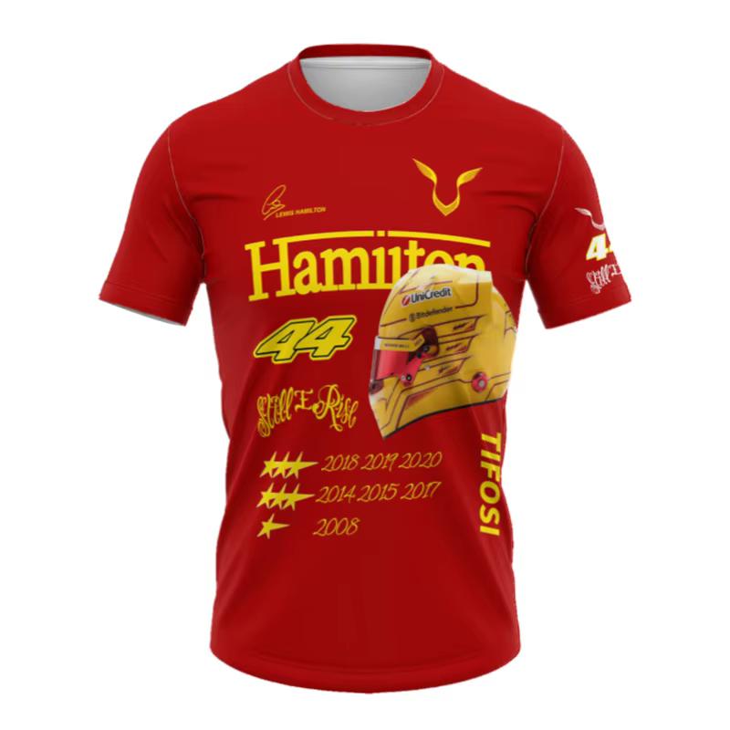 T-shirt pour hommes Lewis Hamilton 44 Driver Fans, manches courtes, coupe oversize, été, nouvelle co