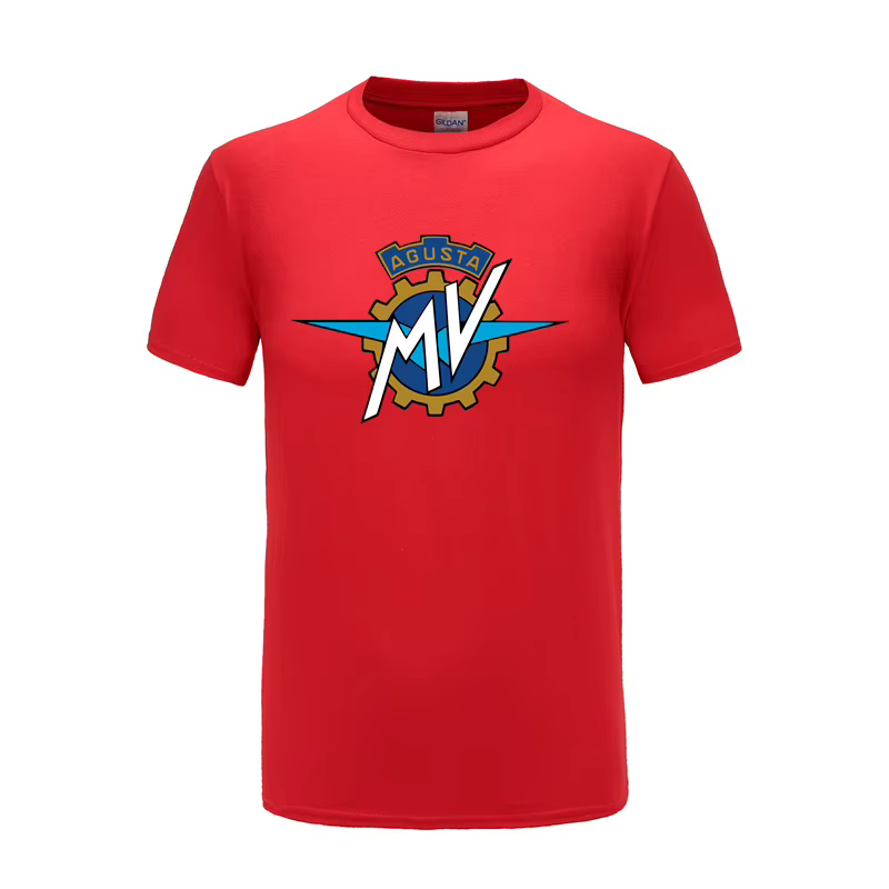 MV Agusta T-shirts pour hommes en coton, col rond, manches courtes, idée cadeau pour les amateurs de