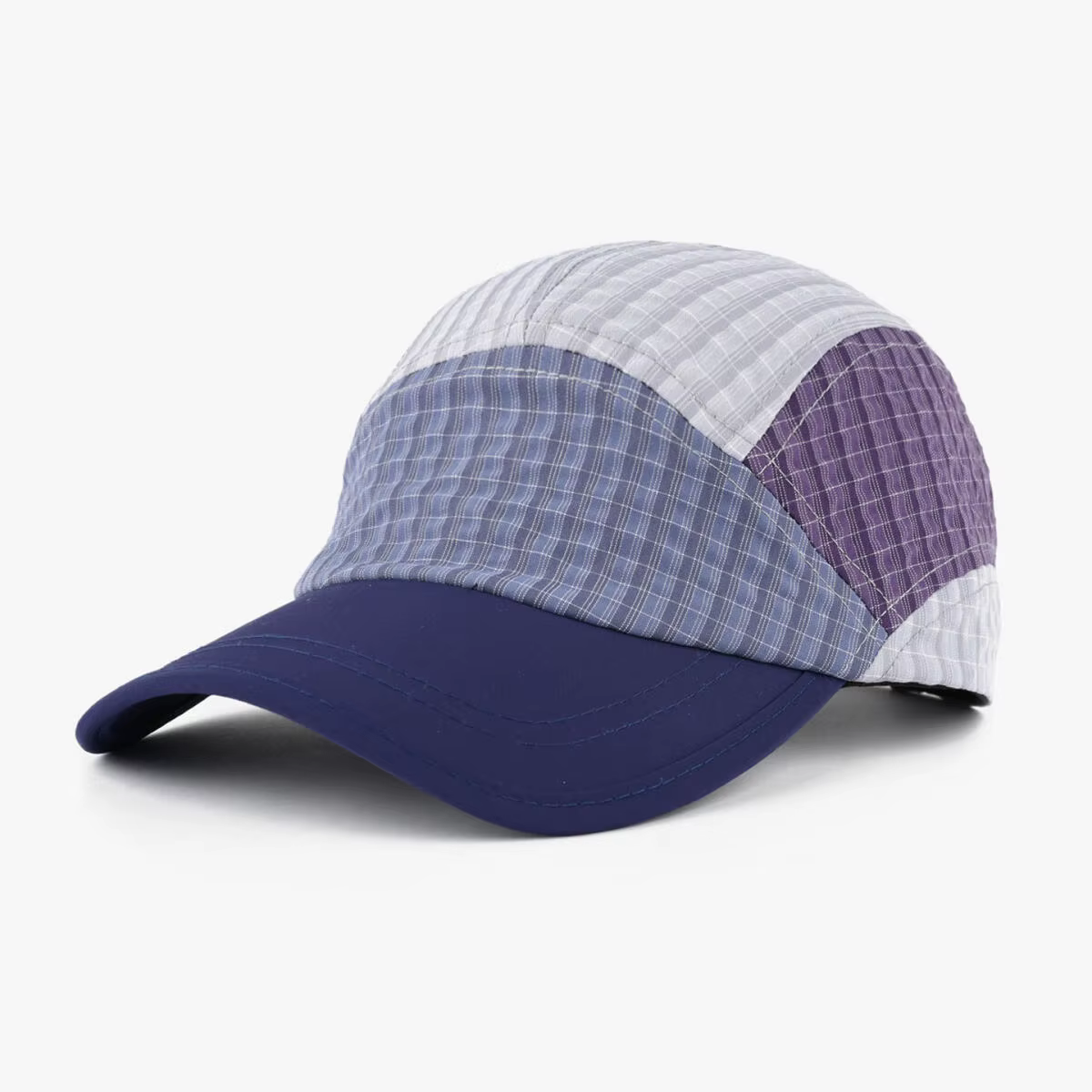 Casquette de baseball 5 panneaux en maille respirante en nylon pour hommes et femmes, idéale pour la