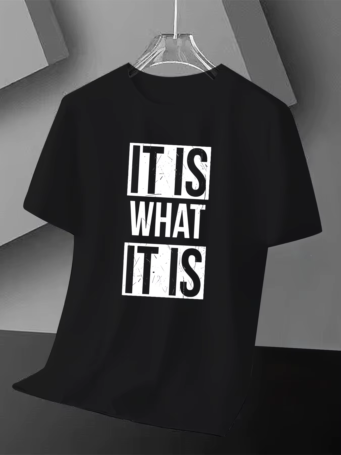 T-shirt humoristique « IT IS WHAT IT IS » pour hommes et femmes, nouveauté d'été, coupe oversize, st