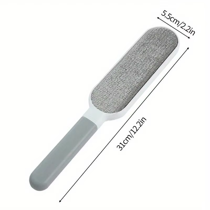 1 brosse en peluche réutilisable, brosse double face pour enlever les poils d'animaux, utilisée pour