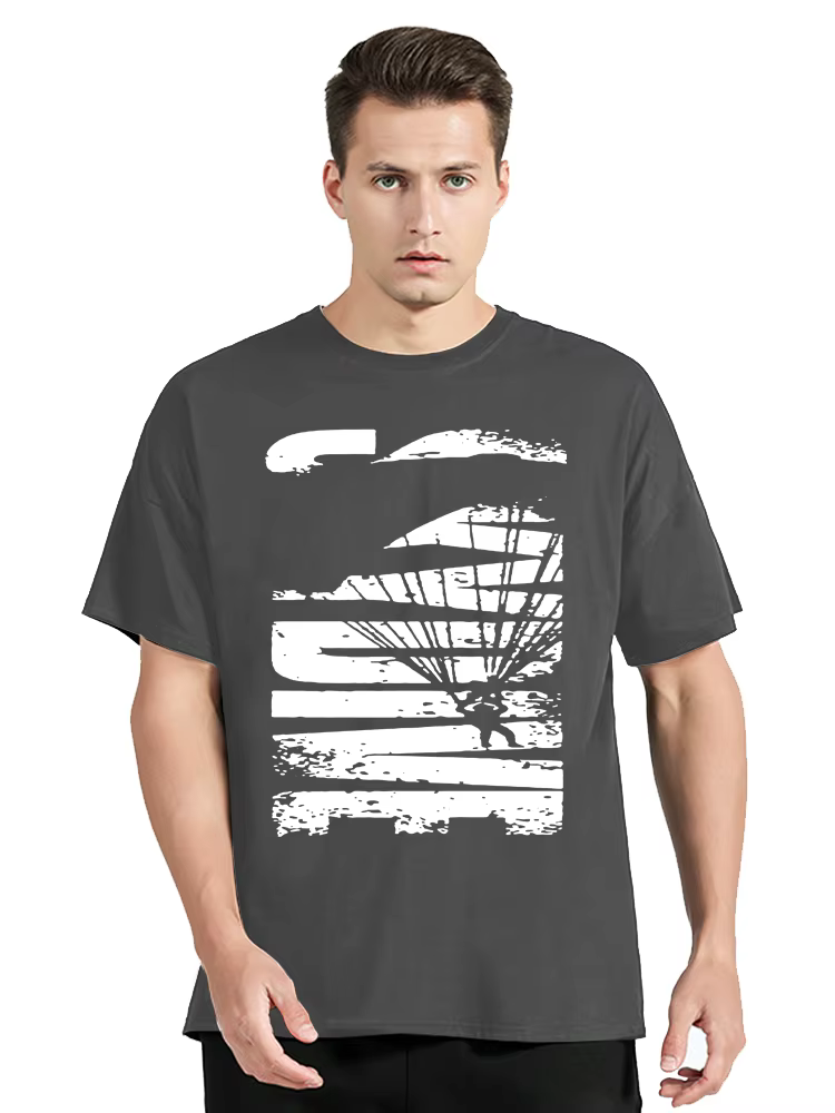T-shirt col rond unisexe, en coton, décontracté, à la mode, nouveauté, sky3/4 skyinstrucvintage, été