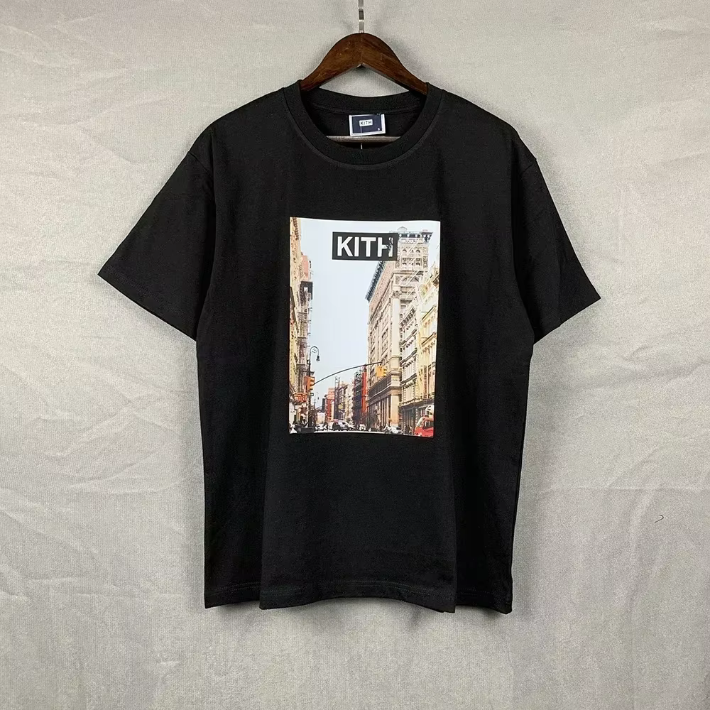 T-shirt vintage Kith de haute qualité 2026ss pour homme, style été, T-shirt mode KITH FW, hauts stre