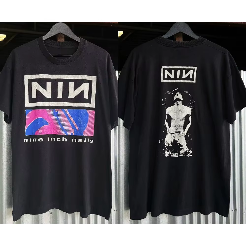 NIN Nine pouces ongles jolie haine Machine T-Shirt hommes et femmes à manches courtes marque T-shirt