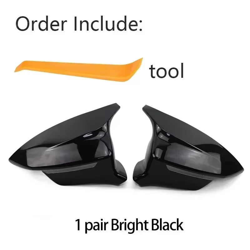 Couvercle de rétroviseur latéral noir brillant, accessoires de remplacement pour Seat Cupra Ateca KH