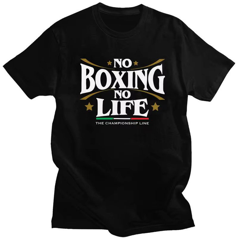 T-shirts « No Boxing No Life » pour hommes et femmes, boxeurs, arts martiaux, t-shirts graphiques d'