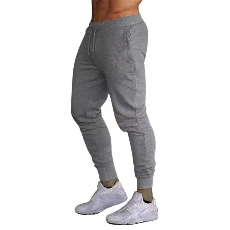 Pantalon de jogging unisexe automne/hiver 2024 – Taille élastique, coupe décontractée – Blanc, beige