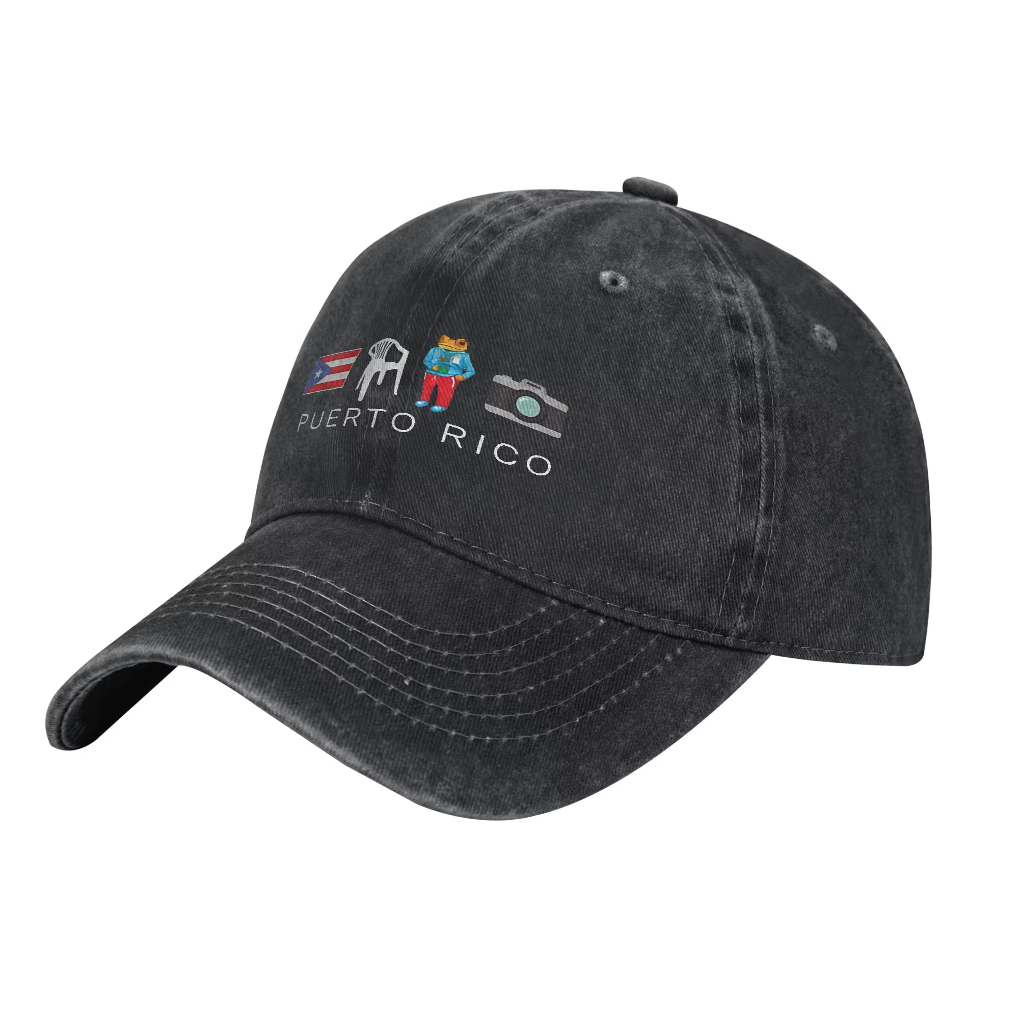 Porto Rico DTMF Bad Bunny Casquette de baseball Rétro Denim Debi Tirar Mas Foto Casquette Snapback p