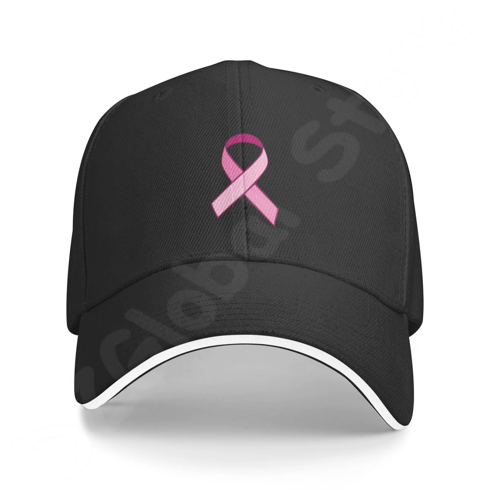Casquette de Baseball avec ruban rose pour femmes, chapeau de Protection solaire, unisexe, ajustable