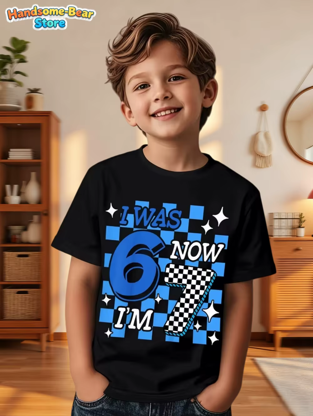 67 Meme T-Shirt pour enfants 6-7 ans cadeaux de fête d'anniversaire été à manches courtes t-shirts c