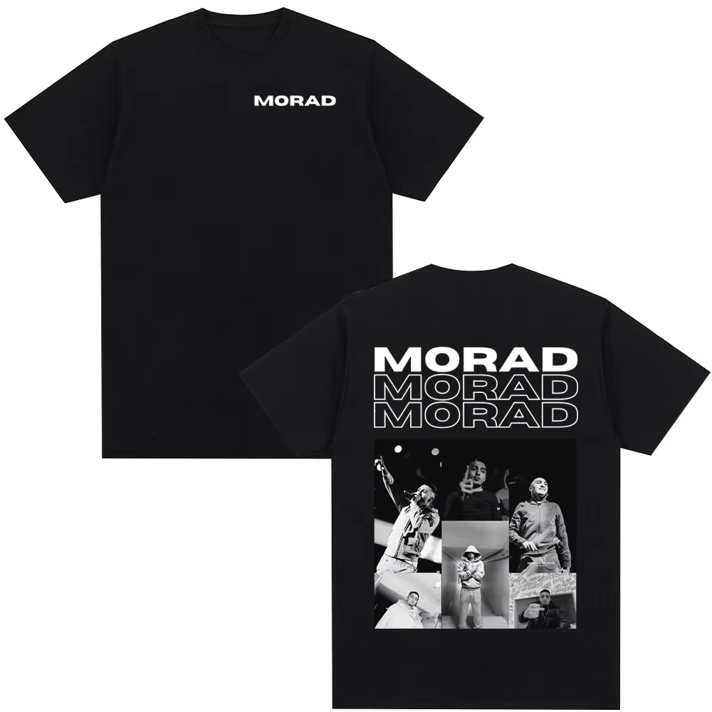 T-shirt de l'album du rappeur Morad MDLR, vêtements décontractés pour hommes et femmes, T-shirt à ma