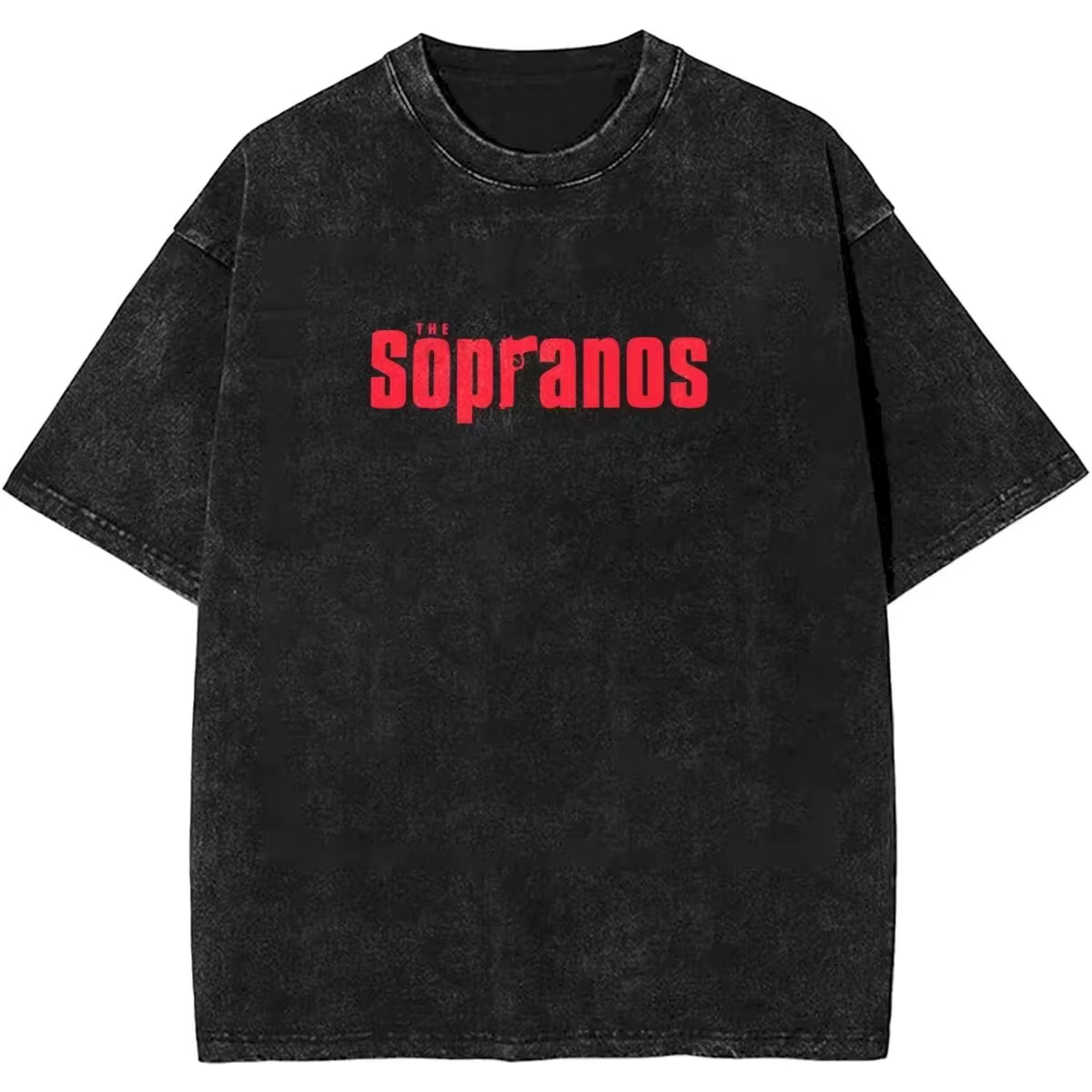 T-shirt The Sopranos Tony Soprano, style vintage délavé, streetwear esthétique, unisexe, coupe overs