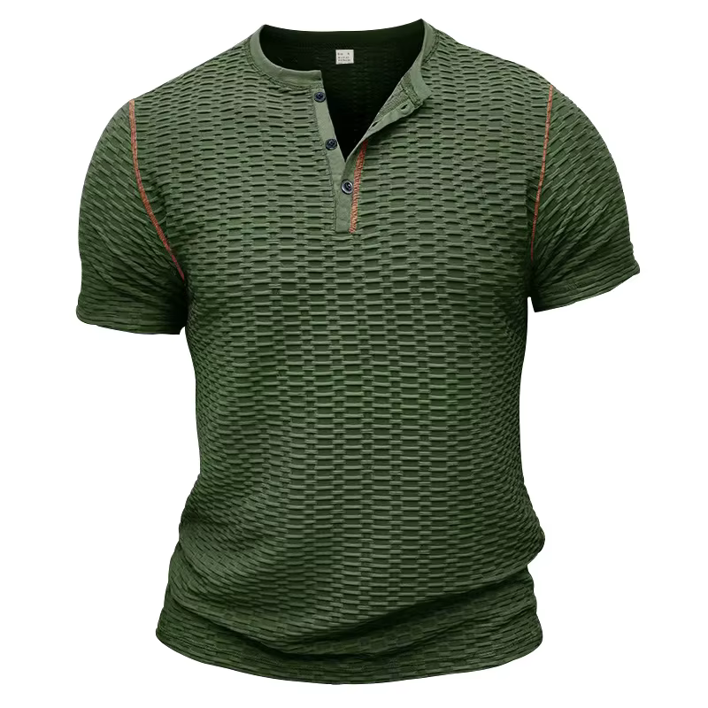 T-shirt d'été pour homme, respirant, léger, à séchage rapide et anti-rides, adapté aux activités de 