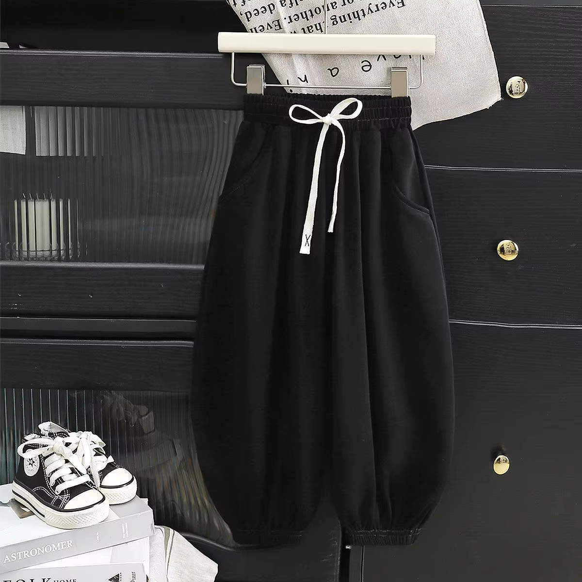 Pantalons de jogging décontractés pour enfants, taille élastique, légers, respirants, pantalons de s