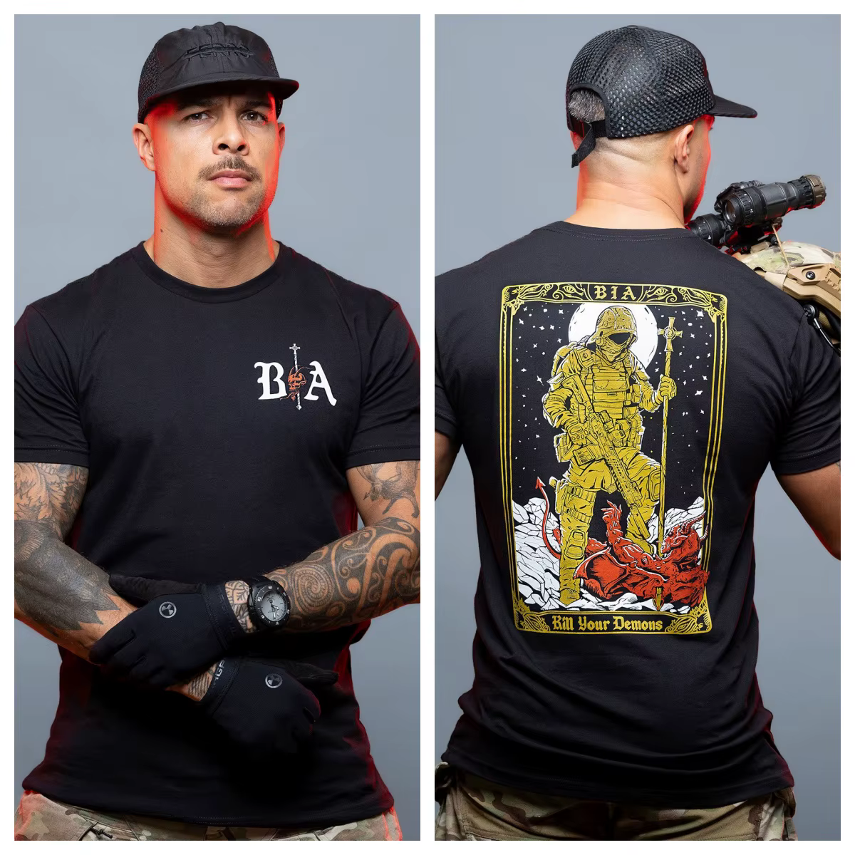 Kill Your Demons _ T-Shirt - Convient pour les vêtements de sport en pur coton