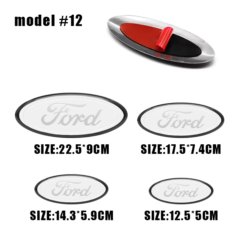 Pour Ford Transit Ecosport ESCORT Fiesta Focus Ranger Mondeo Mustang Logo de voiture calandre capot 