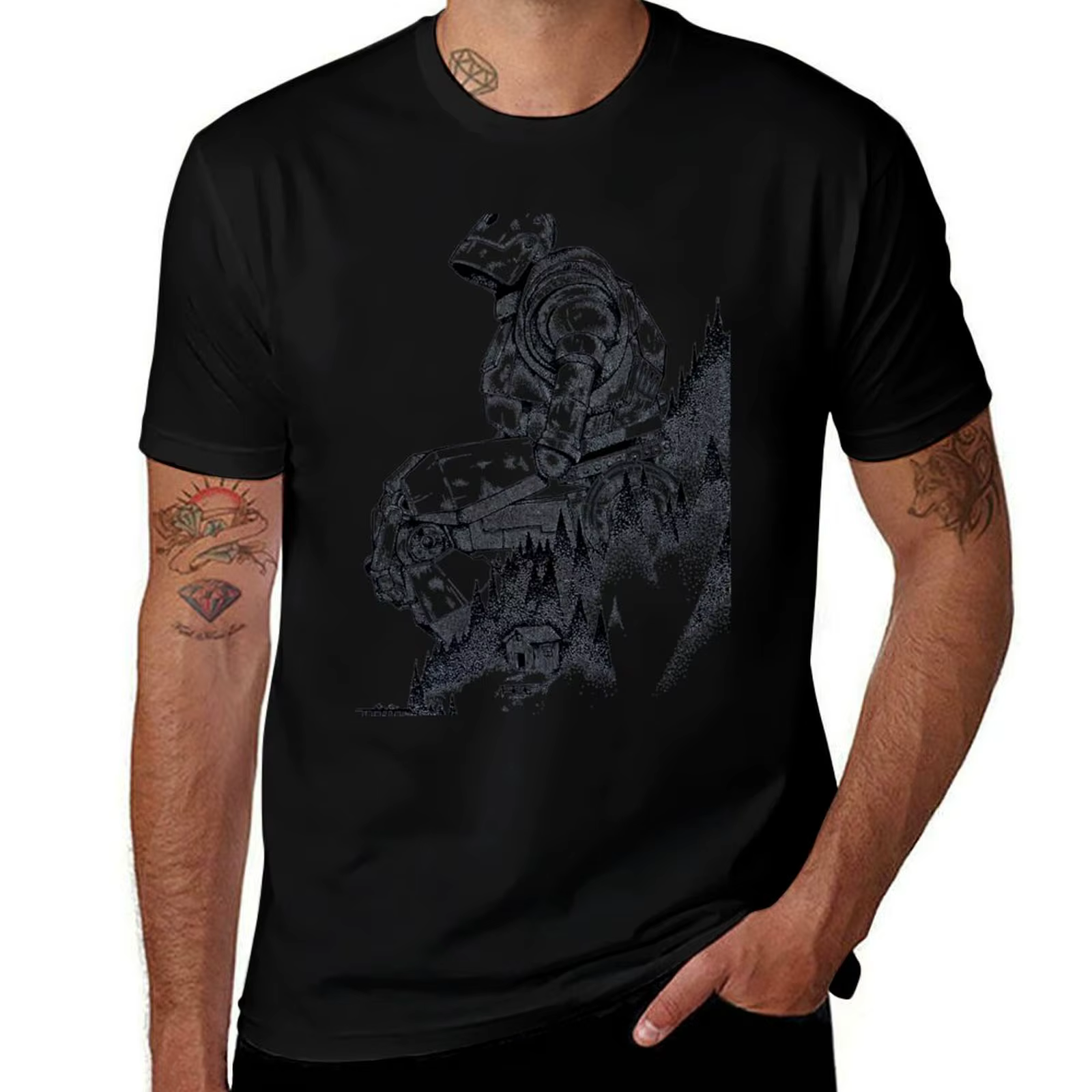 Iron Giant T-Shirt classique coton T-Shirt 100% homme t-shirts pour hommes T-Shirt style décontracté