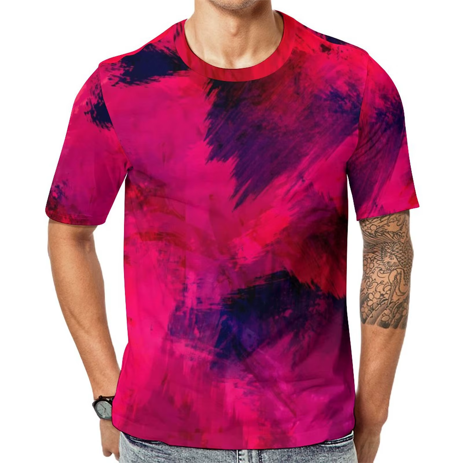 T-Shirt à Manches Courtes et Col Rond pour Homme, Haut de Gamme, Hippicopter, Surdimensionné, Esthét