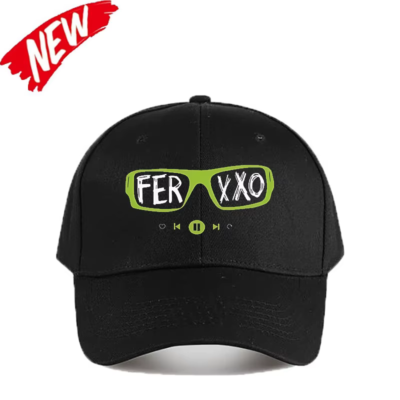 Casquette de camionneur Feid Merch Logo Ferxxo - Logo emblématique vert et blanc et texte FERXXO, ca