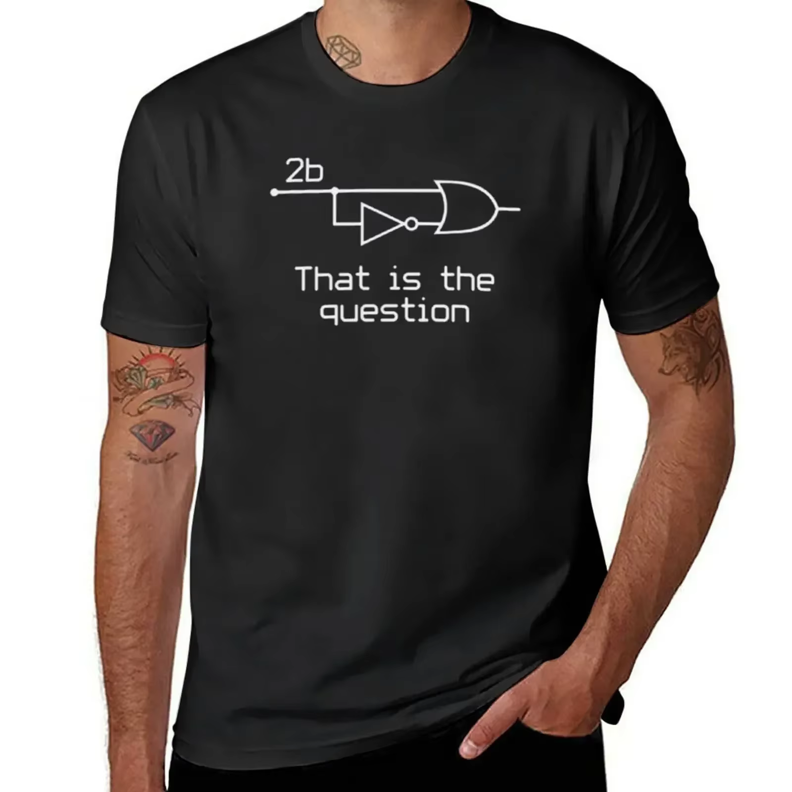 T-shirt d'ingénieur 2B ou pas 2B, c'est la question, T-shirt d'ingénierie électrique, nouvelle colle