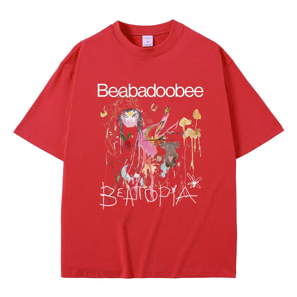 Beabadoobee-T-Shirt à Manches Courtes en Pur Coton pour Homme et Femme, Streetwear Décontracté à la 