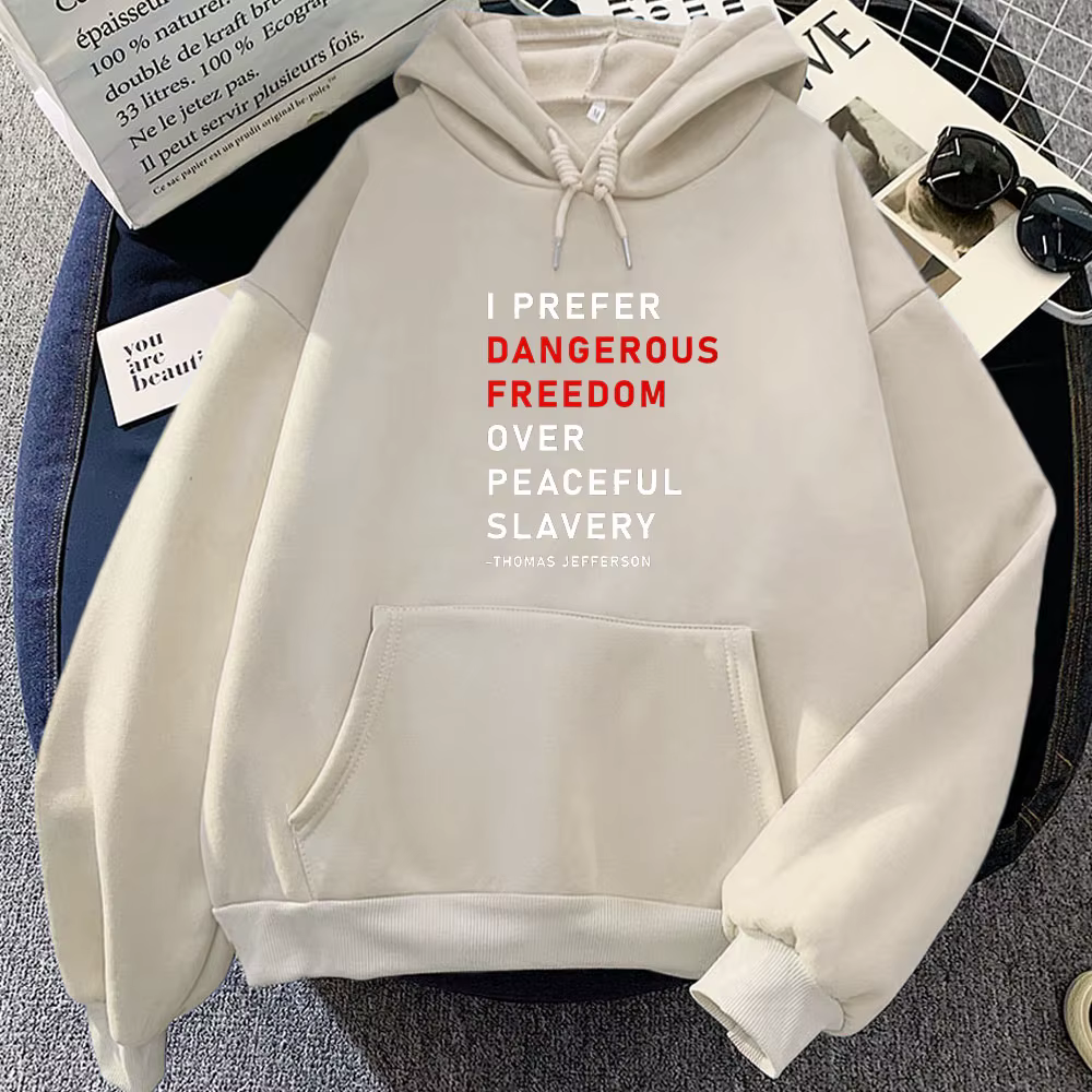 Sweat à capuche à manches longues Slavery Aesthetic Writing, sweat-shirt doux, vêtements confortable