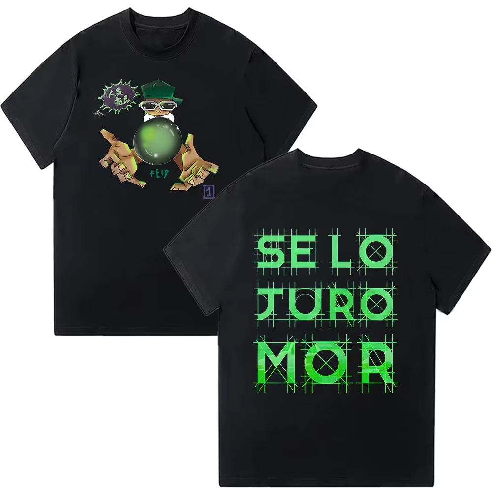 Rappeur Feid Se Lo Juro Mor nouveau t-shirt mode hommes esthétique drôle Feid Ferxxo vêtements été s