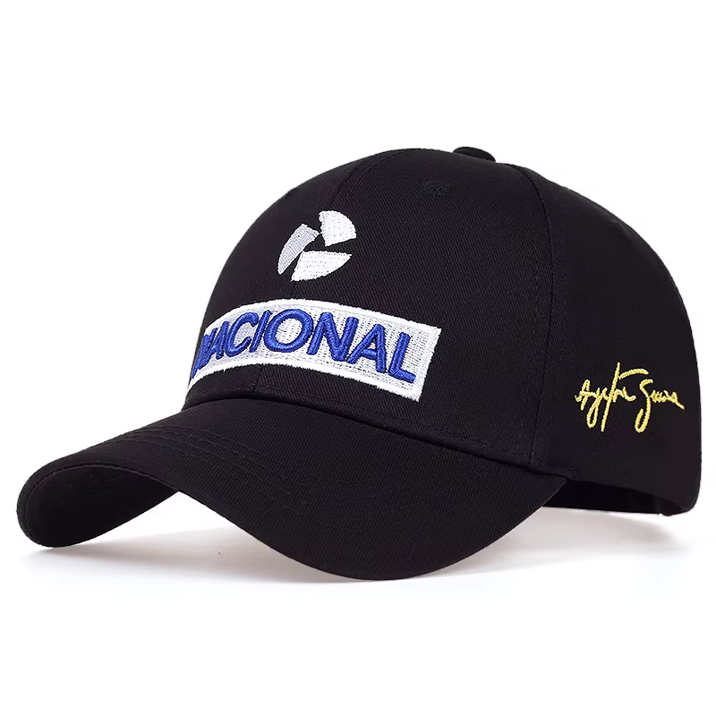 Casquette de baseball brodée Ayrton Senna, pilote de course, protection solaire extérieure, style mo