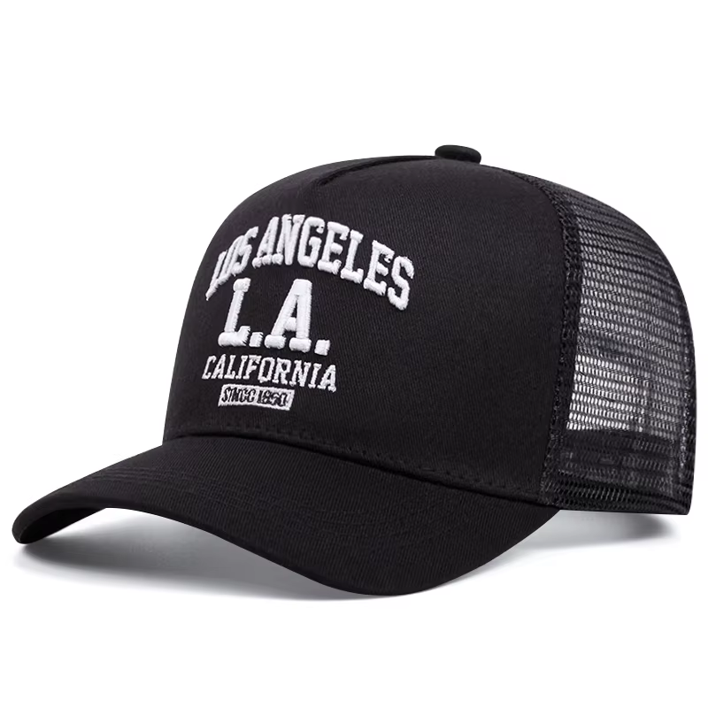 KubANGELES-Casquette en filet pour hommes et femmes, chapeau de camionneur américain, sports de plei