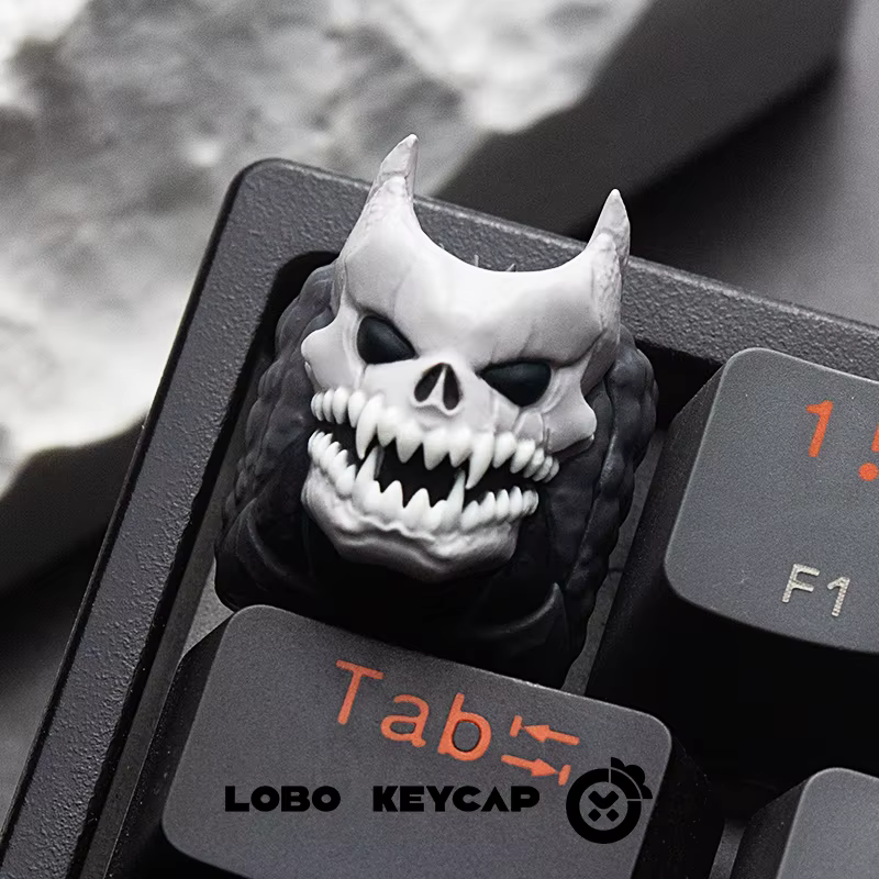 Capuchons de touches d'anime Monster 8 en résine transparente, personnalisés ACGN pour clavier mécan