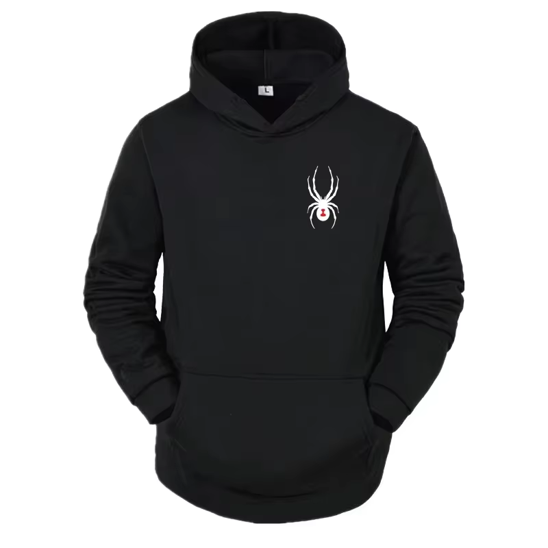 Nouveau sweat à capuche imprimé araignée automne/hiver pour homme, style décontracté Harajuku, unise