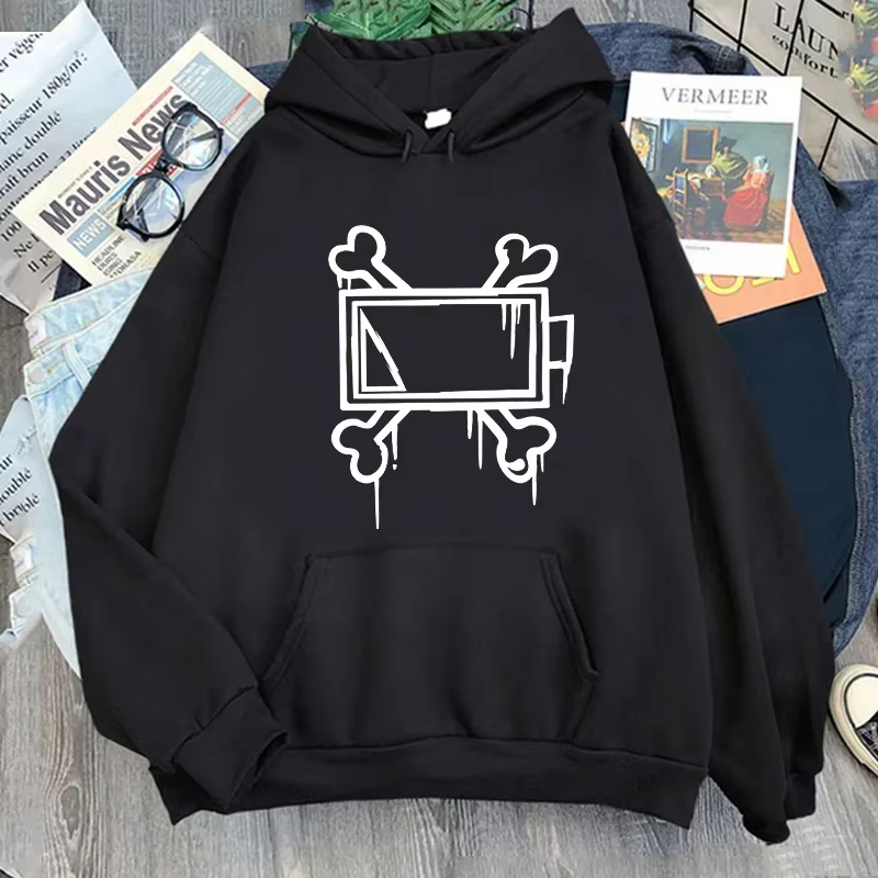 MURDER DlearES-Sweat à capuche imprimé Smile pour femme, sweat à capuche Harajuku, manches longues, 