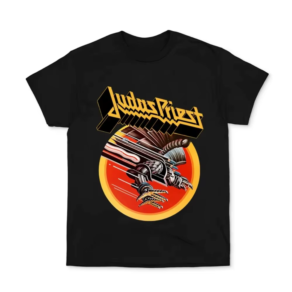 T-shirt de loisirs de la marque JUDAS PRIEST, marque de luxe pour hommes et femmes