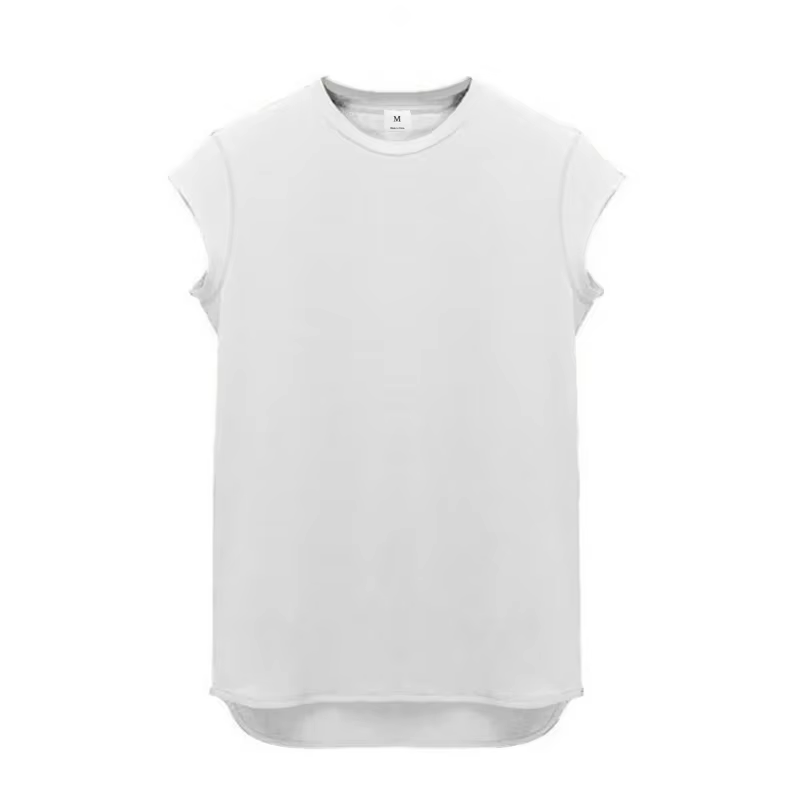 T-shirts de sport décontractés pour hommes, en coton respirant, à manches courtes, coupe ajustée, po