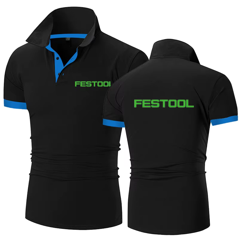 Festool outils imprimé Polo hommes 2022 été couleur unie manches courtes Polo affaires loisirs respi